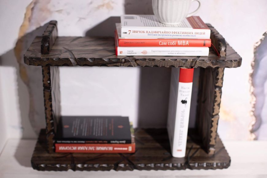 White wooden bookshelf, small floating shelf, book lover gift, library decor, gift for readers