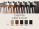 Pebble wooden stool 20*20 cm made of solid wood, round stool on 3 legs - natural oak