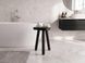 Round wooden stool Pebble &Oslash;20 cm, height 20 cm, solid oak - black