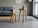 Round wooden stool Pebble &Oslash;20 cm, height 20 cm, solid oak - black