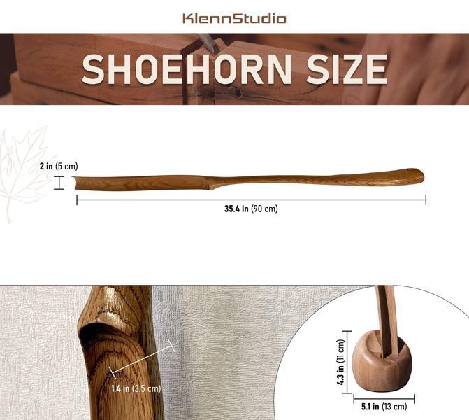White long standing shoe horn, handmade functional furniture, wood home decor gift