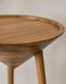Handmade Black Oak Japandi Pedestal Table, Modern Farmhouse Plant Stand