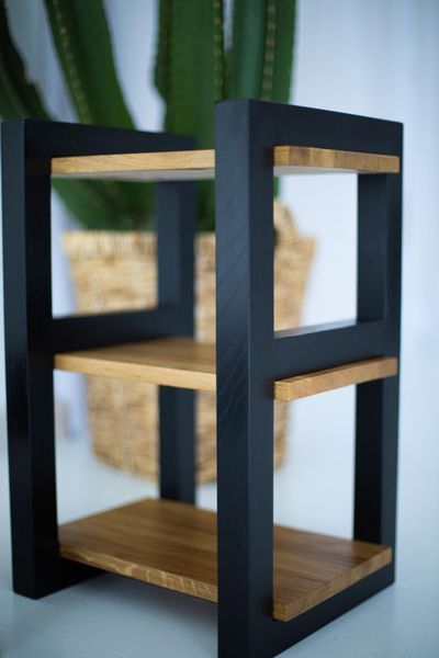 Oak Wood Entryway Shoe Shelf, Rustic Shoe Organizer
