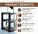 Oak Wood Entryway Shoe Shelf, Rustic Shoe Organizer