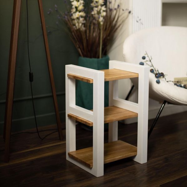 Oak Wood Entryway Shoe Shelf, Rustic Shoe Organizer