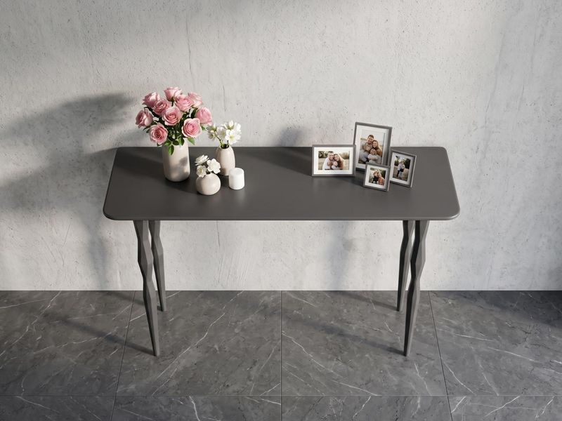 Консольний стіл на 4-х ніжках, дубовий, Натуральний дуб, 80 &times; 25 &times; 75 см 300-31826-1 фото