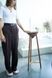 Handmade Black Oak Japandi Pedestal Table, Modern Farmhouse Plant Stand