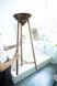 Handmade Black Oak Japandi Pedestal Table, Modern Farmhouse Plant Stand
